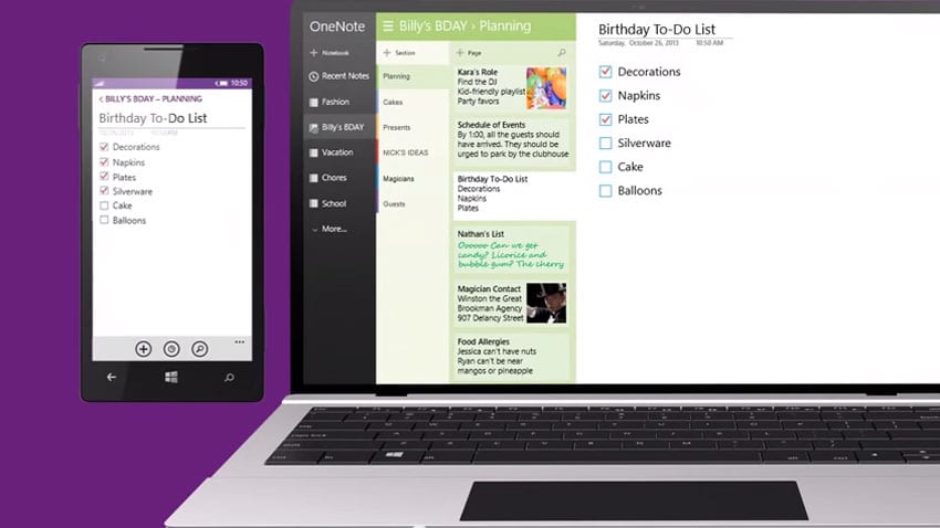 OneNote Adds Three Major New Partner Apps