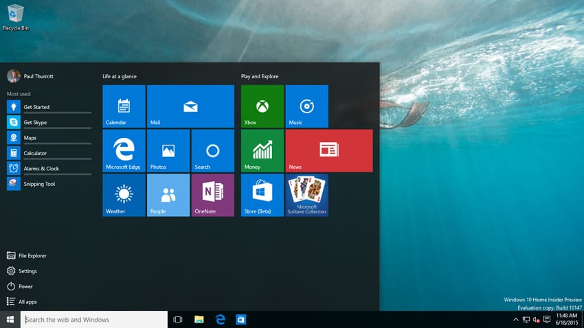 Hands-On with Windows 10 Build 10147