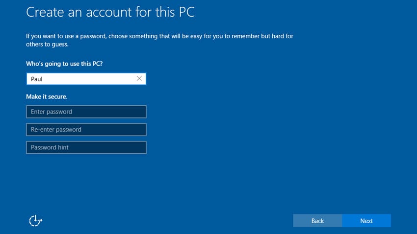 Windows 10 No Longer Requires a Microsoft Account