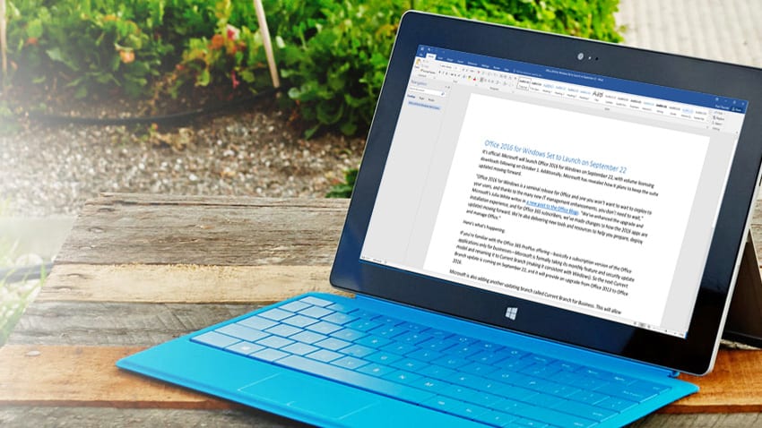 Office 2016 for Windows Set to Launch on September 22