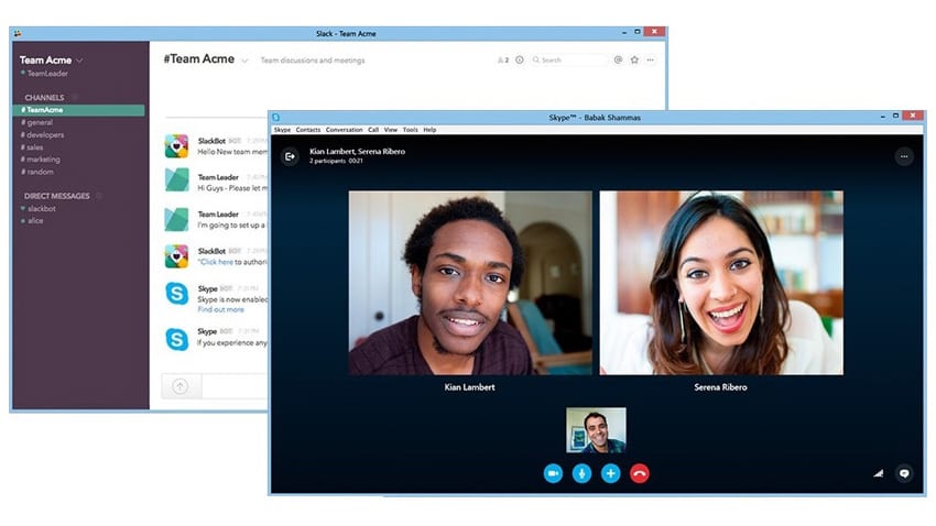 Preview Version of Skype Integration with Slack is Now Available