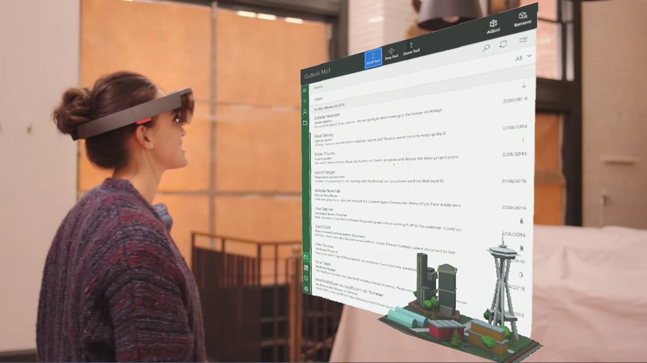 Microsoft Brings Outlook Mail and Calendar to HoloLens