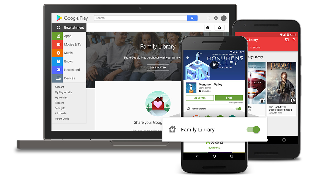 Family Sharing Comes to Google Play