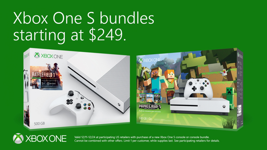 Xbox One S is Now $50 Off for the Holidays Too