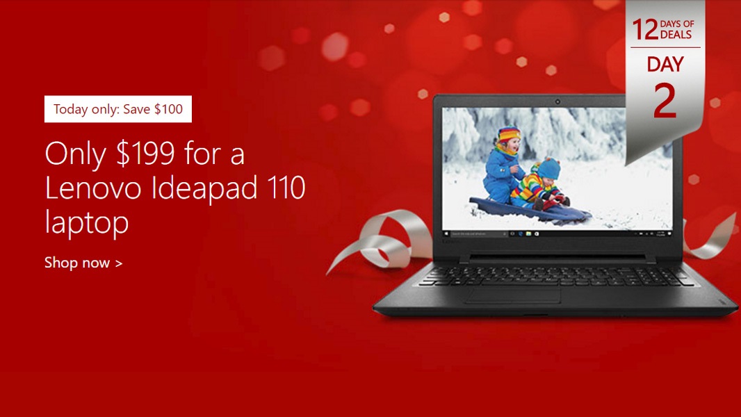 12 Days of Deals, Day 2: Lenovo IdeaPad 110 for $199