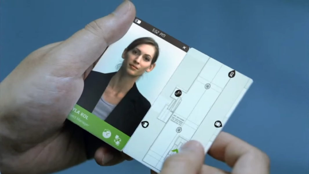 Microsoft Patents a Phone with Foldable Screen