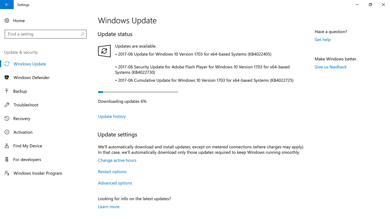 Microsoft Updates the Shipping Versions of Windows 10