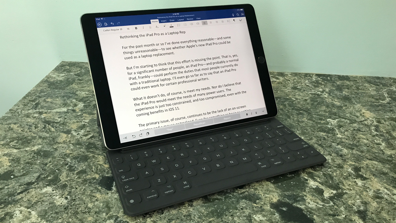 Rethinking the iPad Pro as a Laptop Replacement