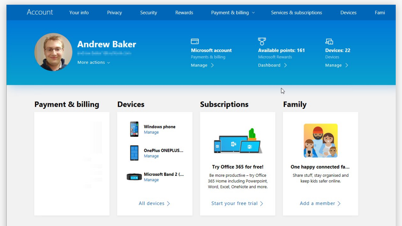 Microsoft Account Gets New Look With Fluent Design Update Thurrott Microsoft Account Gets New Look With Fluent Design Update Thurrott