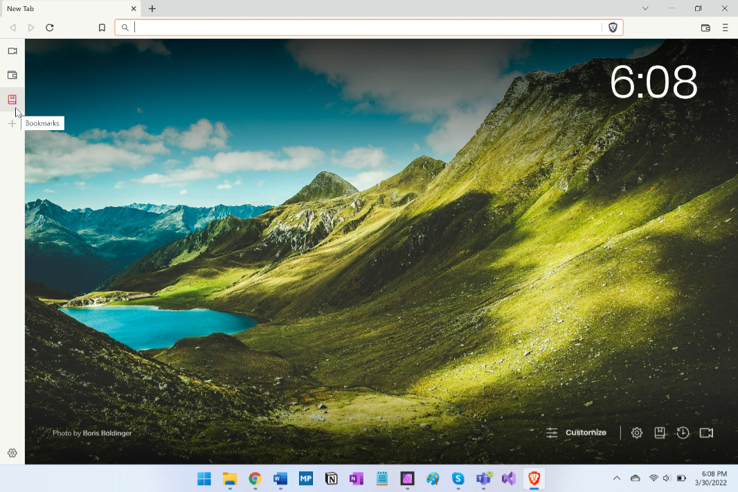 Brave 1.37 Adds Sidebar, Custom New Tab Backgrounds