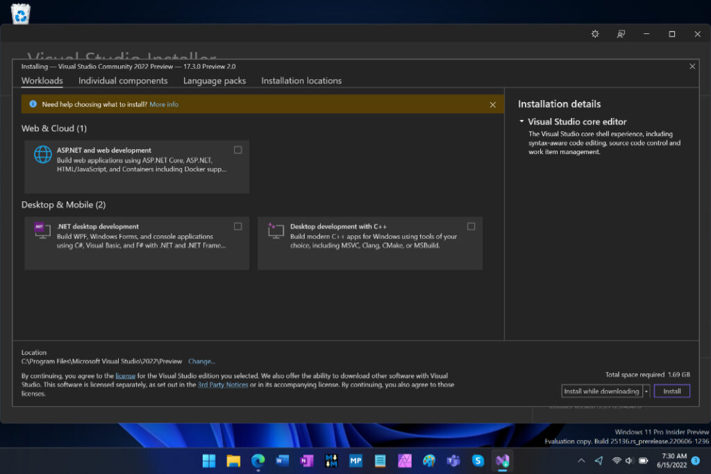Hands-On with Visual Studio 2022 17.3 Preview 2 on Arm - Thurrott.com