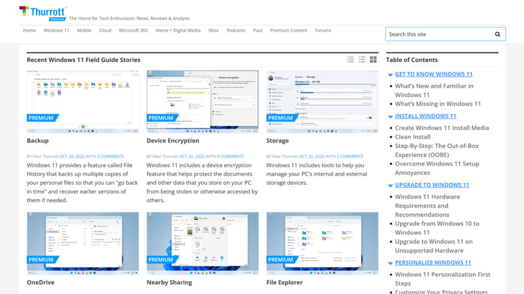 Windows 11 Field Guide Progress Report #1: Four New Chapters - Thurrott.com