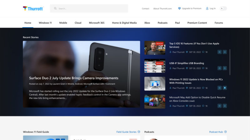 Here Comes the Thurrott.com Redesign - Thurrott.com