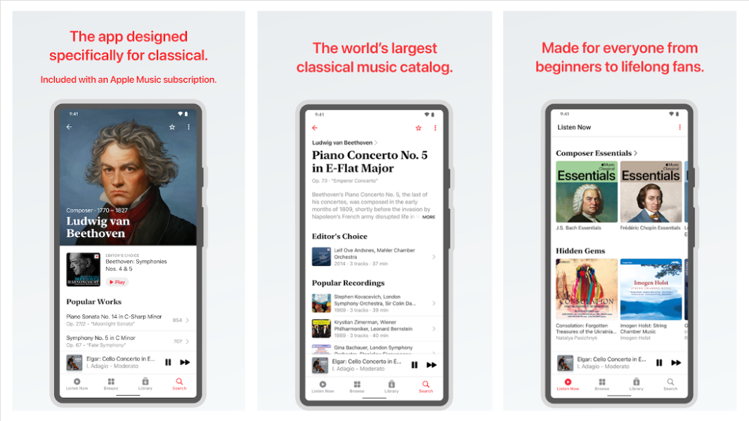 Apple Music Classical Android app