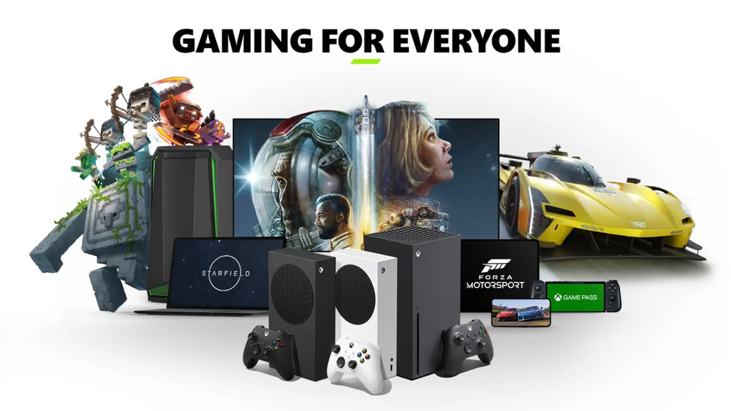 Xbox "gaming for everyone" image - from Microsoft