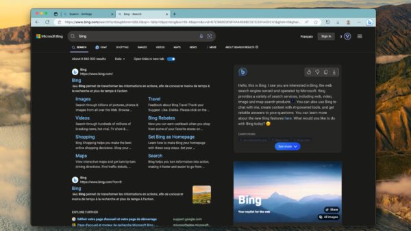 Microsoft Bing is Getting Dark Mode Support