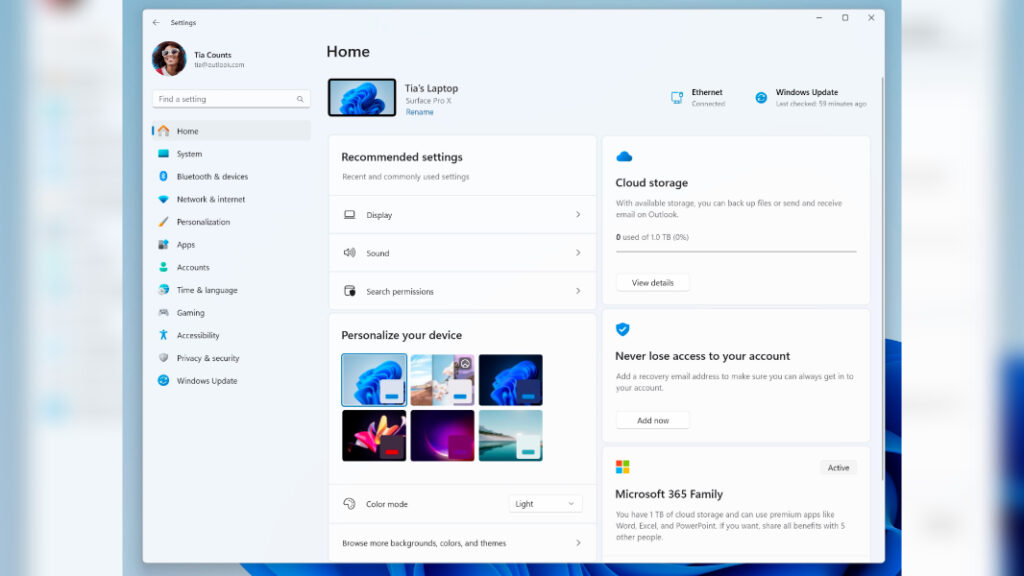 New Windows 11 Settings Homepage Comes to Beta Channel Testers
