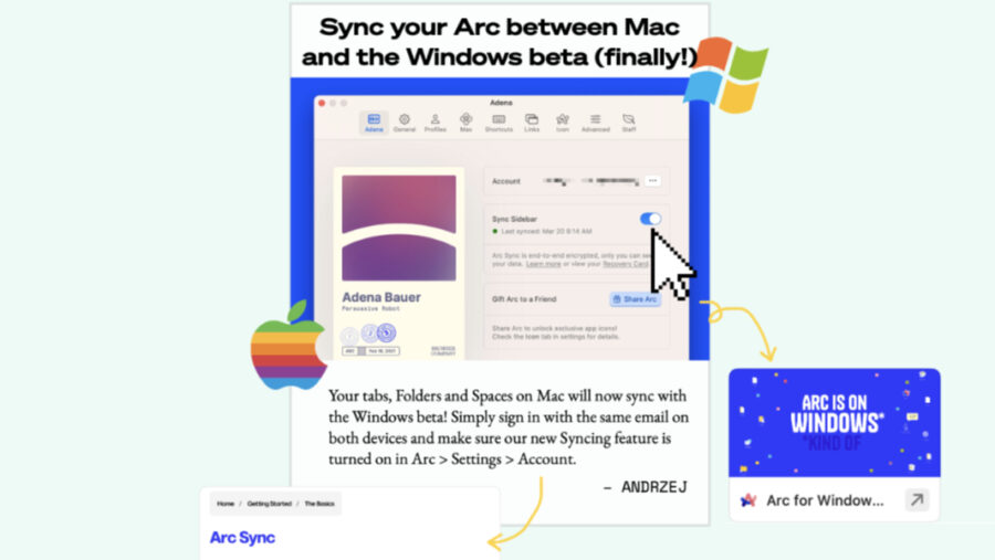 Arc Sync for Windows and Mac