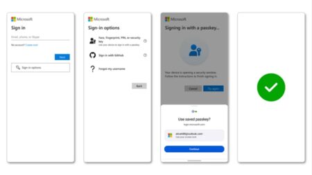 Microsoft account passkey