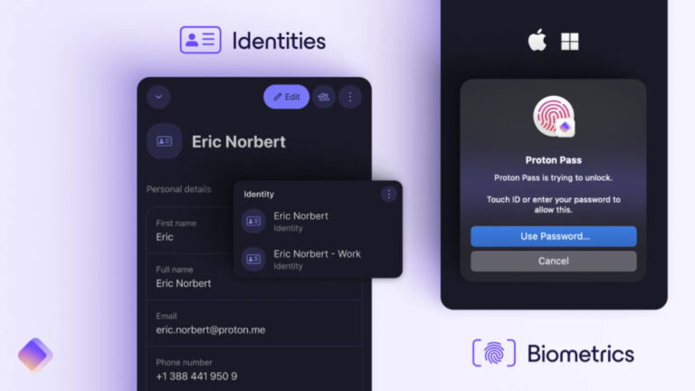 Proton Pass Adds Identities, Plus Biometric Authentication on Desktop ...