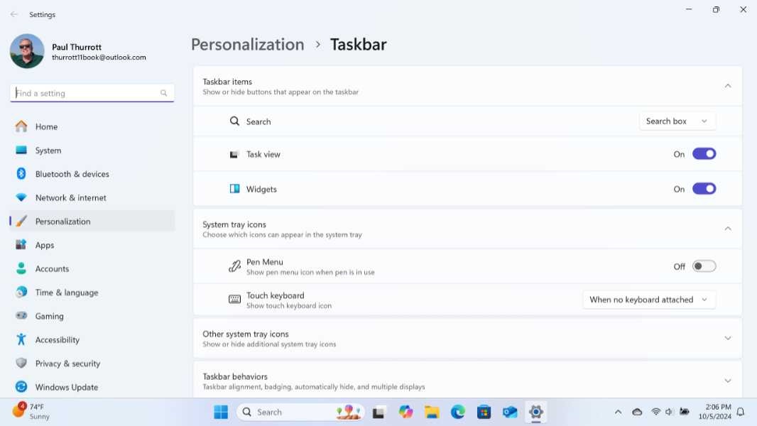 Taskbar (24H2) - Thurrott.com