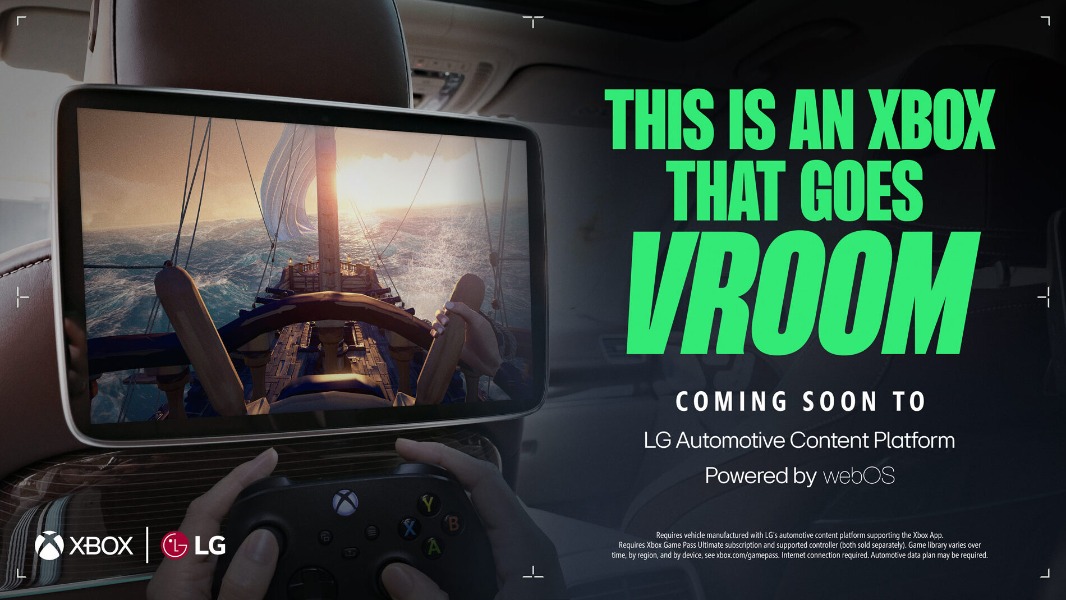 Xbox Cloud Gaming is Coming to Select Cars Using LG’s webOS Platform