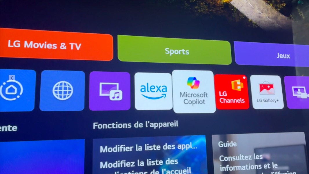 LG TV Microsoft Copilot