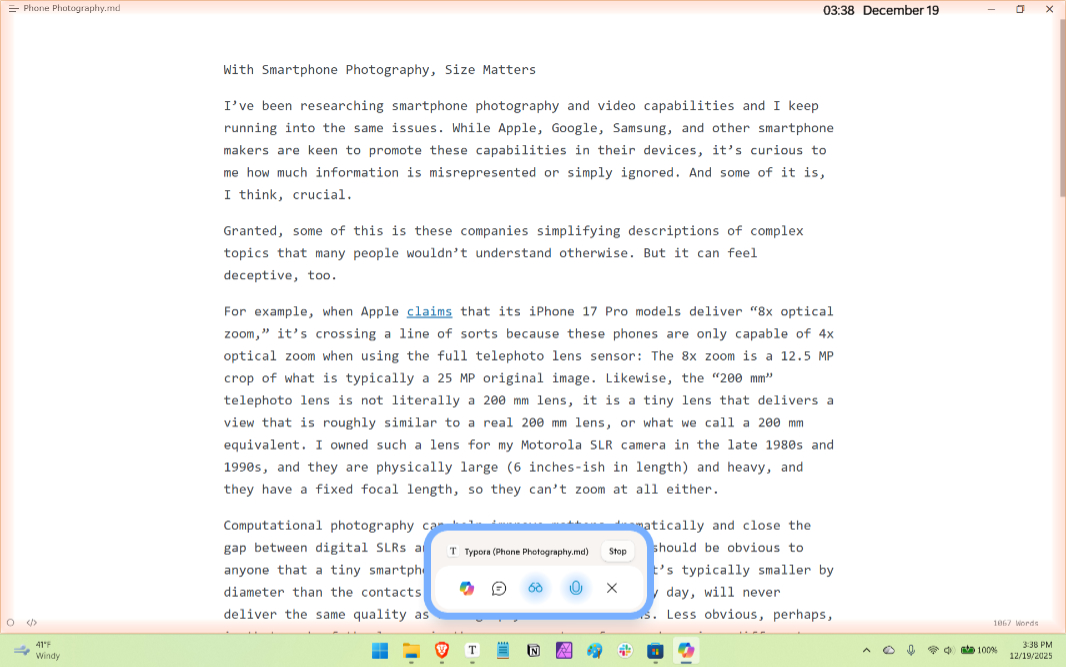 Copilot on Windows 11 Gets Text Editing Actions in Preview