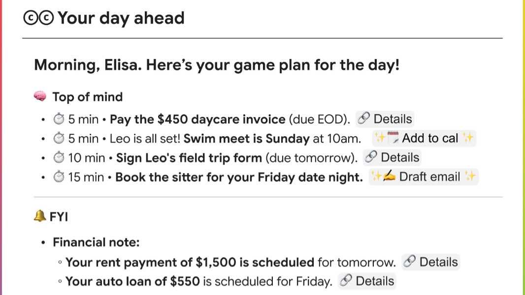 Google Labs Announces CC, a New AI Experiment for Email