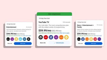 YouTube TV Genre-specific plans