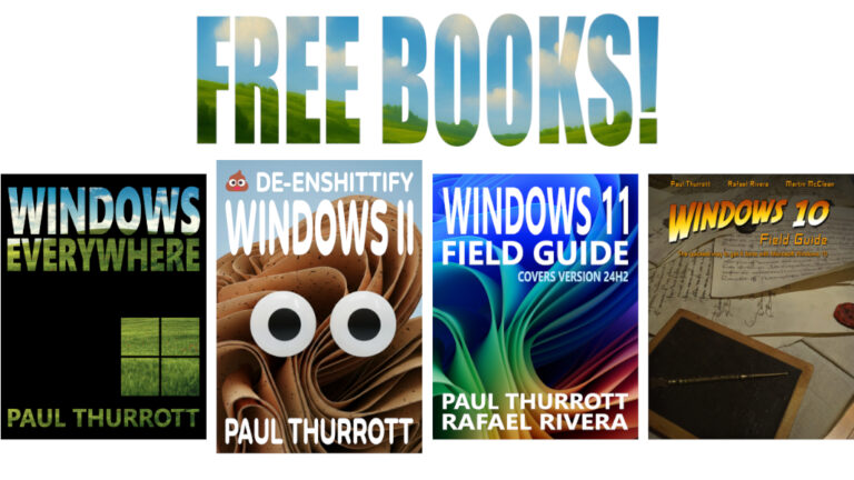 📢 Thurrott Premium Members Now Get All My Books For Free! - Thurrott.com