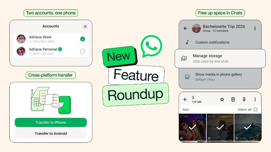 WhatsApp multi-account support iOS