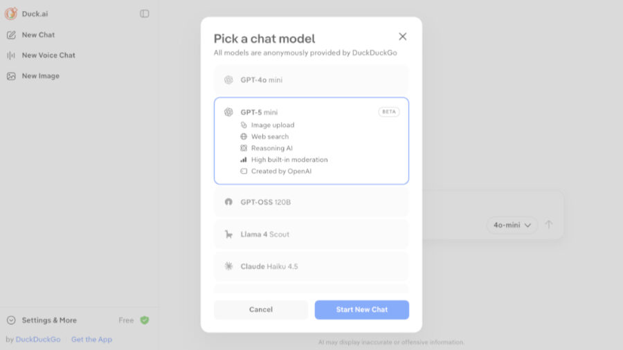 DuckDuckGo Brings More Powerful Reasoning Models to Duck.ai