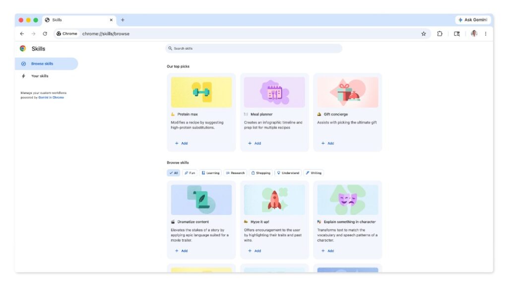 Gemini in Google Chrome Can Now Turn Specific Workflows Into Reusable ...