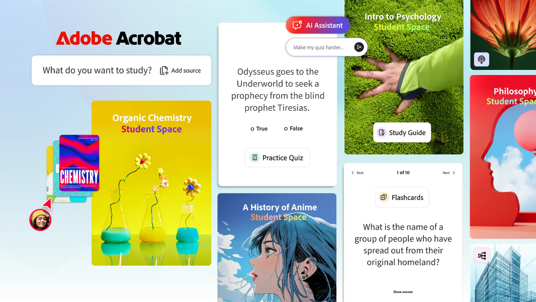 Adobe Launches Student Spaces, Its Take on NotebookLM