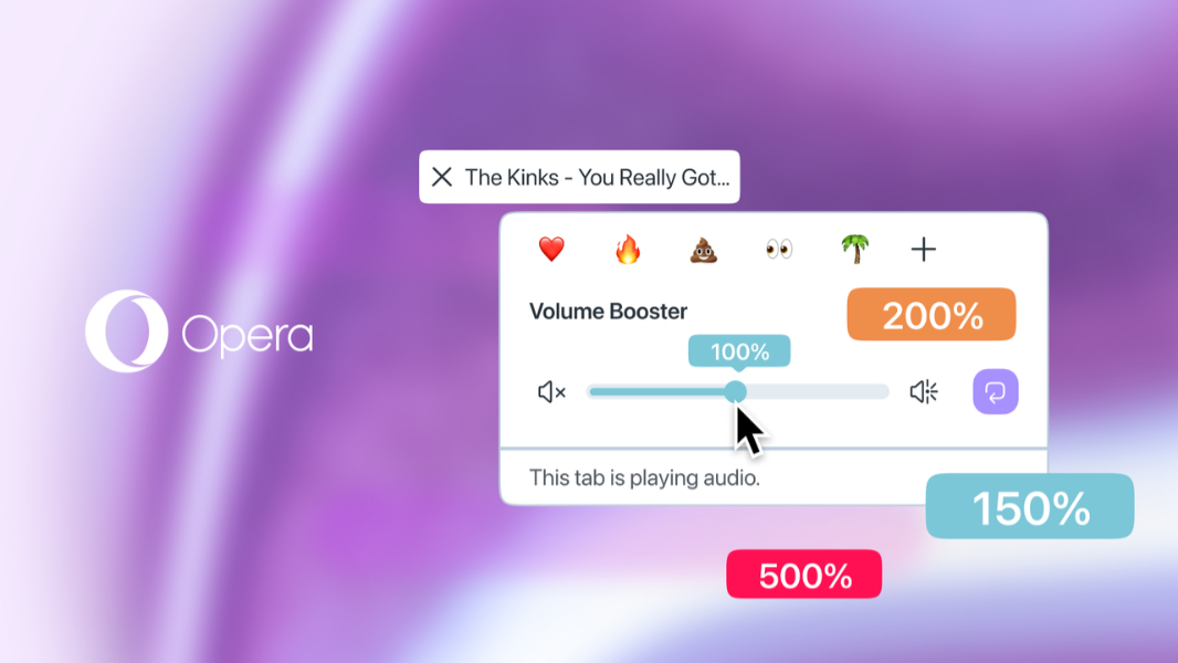 Opera One Gets YouTube, Twitch Integration, Volume Boost, More