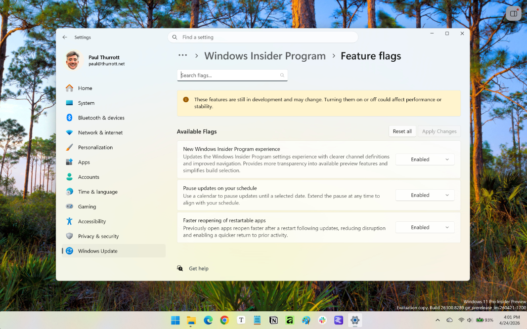 Hands-On: The New Windows Insider Program and Windows Update