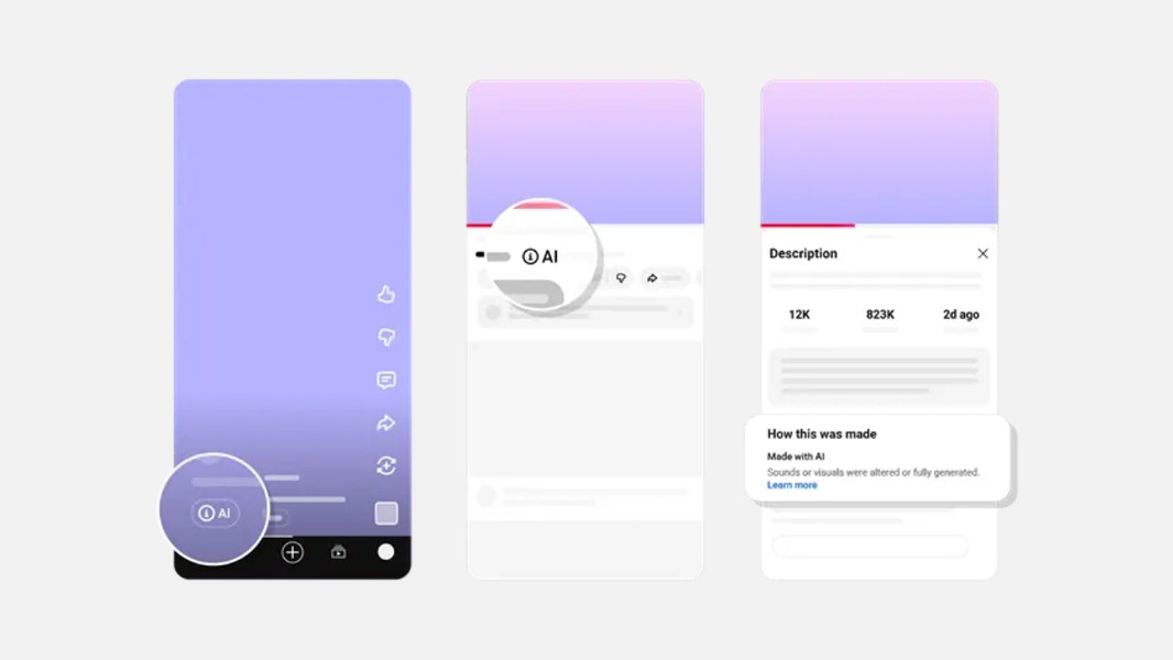 YouTube AI Label on videos