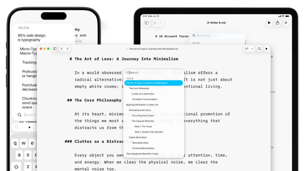 iA Writer 8 is Available for Mac, iPad, and iPhone