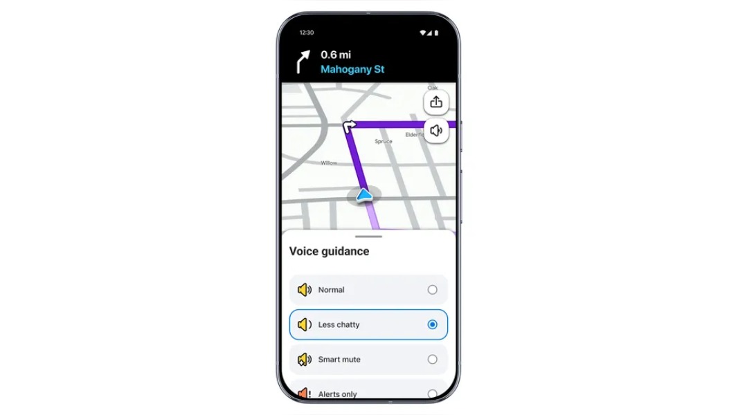 Waze less chatty mode