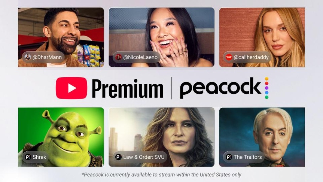 YouTube Peacock Premium