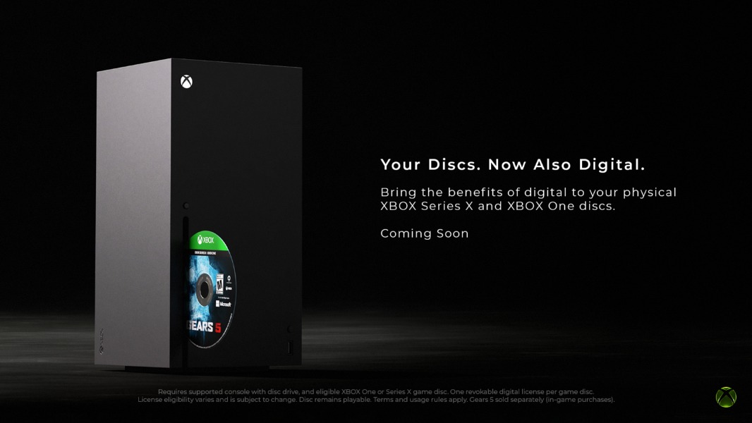 Xbox disc to digital program