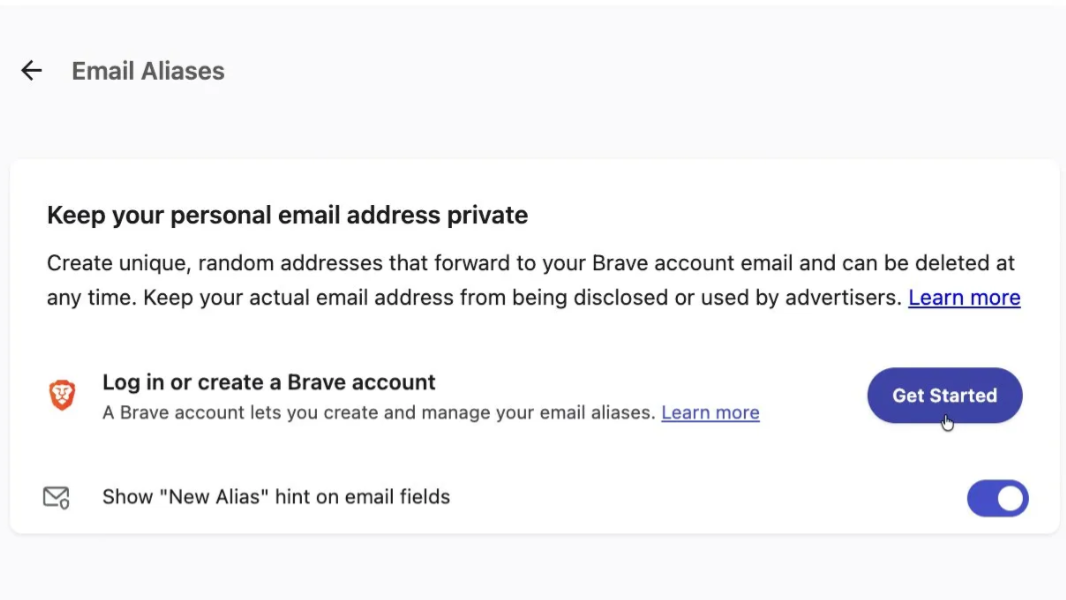 Brave Brings Email Aliases to Its Web Browser