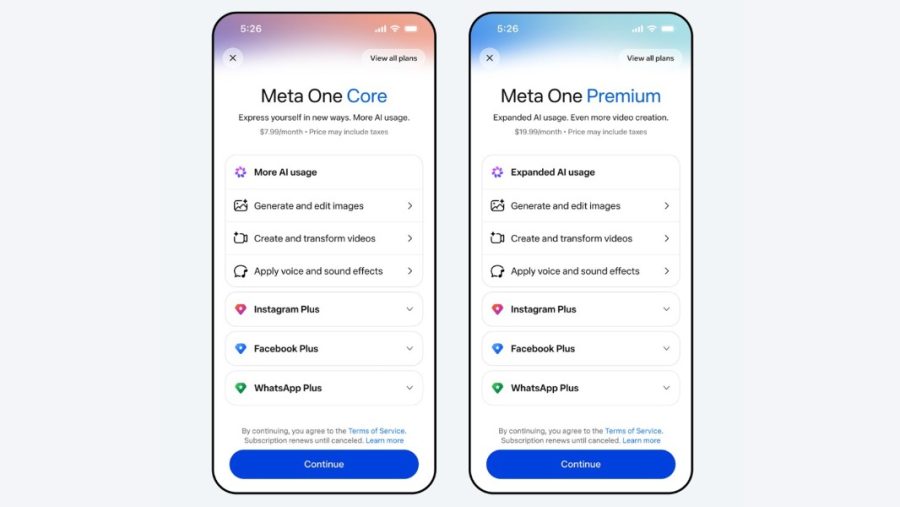 Meta one subscriptions