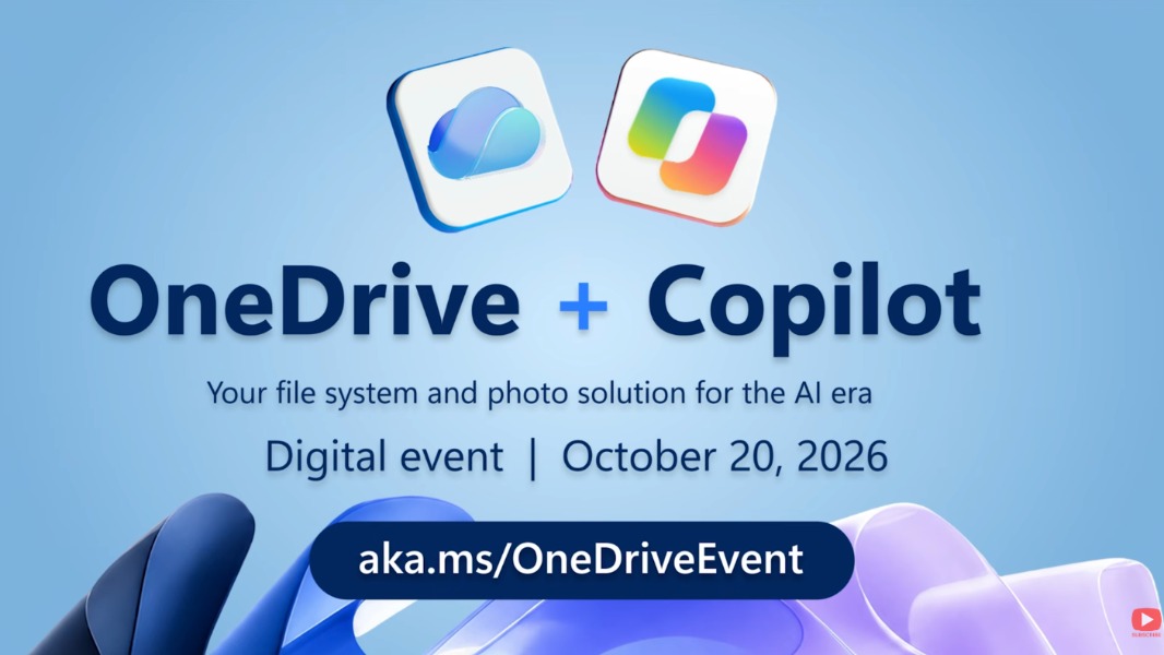 OneDrive Copilot Event October 20 2026