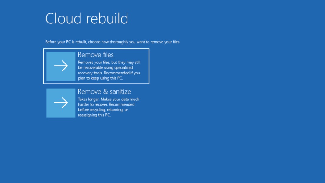 Windows 11 Cloud Rebuild