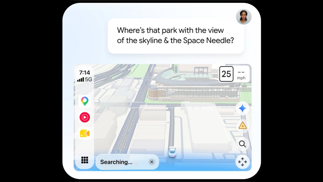 Carplay Gemini in Google Maps