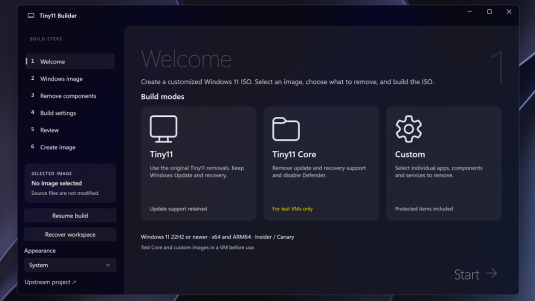 Tiny11 Builder Gets a WinUI Makeover, More